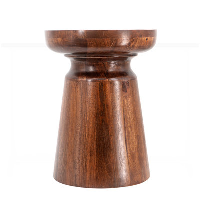 Harrison Wooden Pedestal End Table
