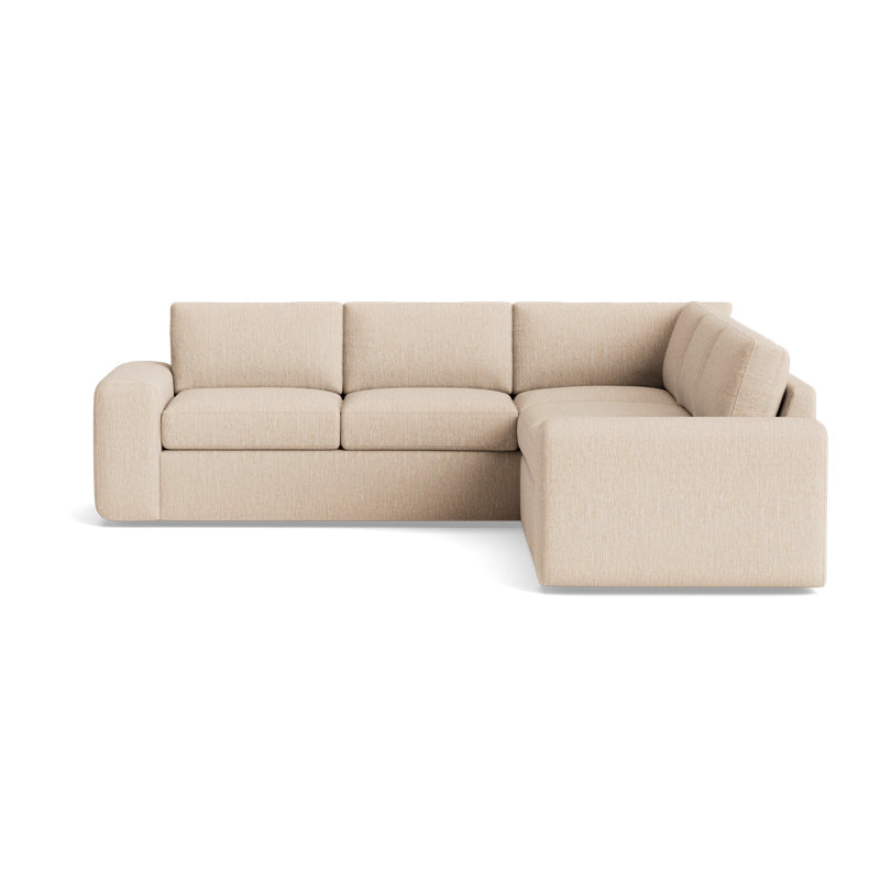 The OG Sectional, Plush Woven - Tan, Left Hand Facing