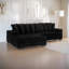 Canapé-lit modulaire rembourré en velours côtelé Corduroy-1021684576