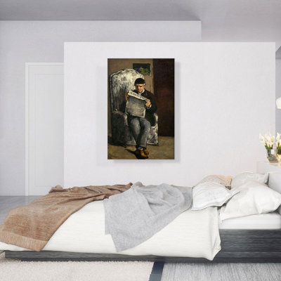 " The Artist's Father Reading 1866 " by Paul Cezanne Painting Print