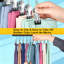 Space-Saving Rotating Closet Organizer Hangers With Anti-Slip Clips For Leggings, Pants, Jeans, Hats, And More - Efficient Wardrobe Storage Solution