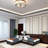L-Shaped Twin Platform Bed With Trundle And Drawers, Built-In Desk, Corner Bed With Storage, Solid Wood Frame-1666182219