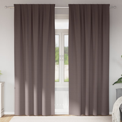 Curtains With Curtains 2 Pcs Polyester