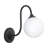 Bancroft 12-in Matte Black Wall/Vanity Light-1152172383