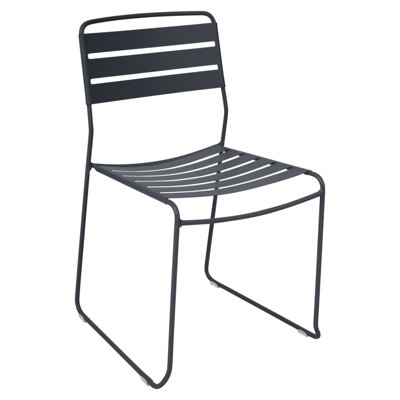Surprising Steel Outdoor Stacking Dining Side Chair