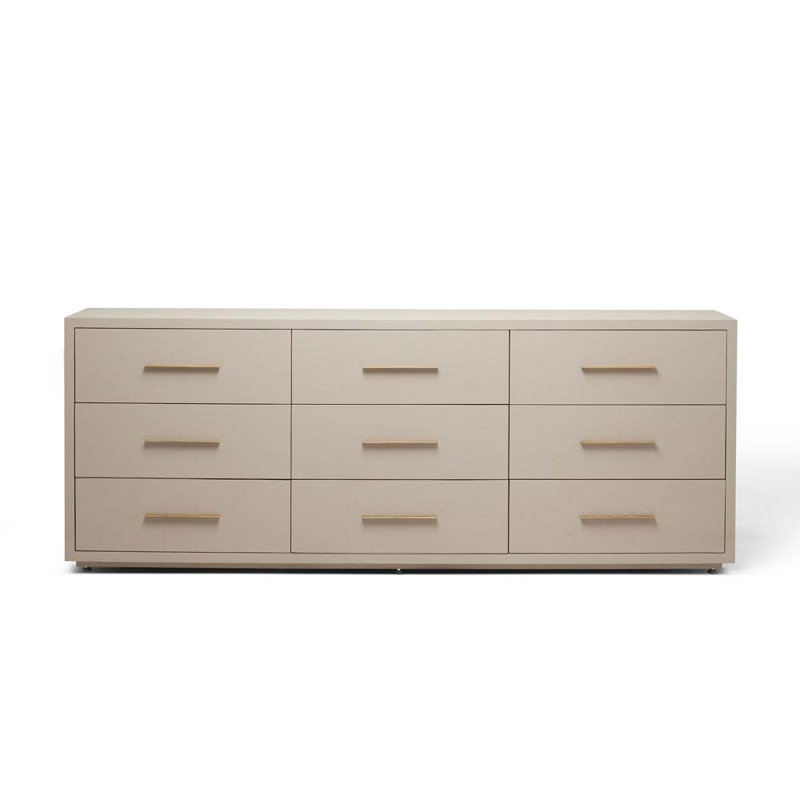 Commode 9 tiroirs Livia - Sable