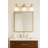 Gazala 3-Light Dimmable Heritage Brass Vanity light