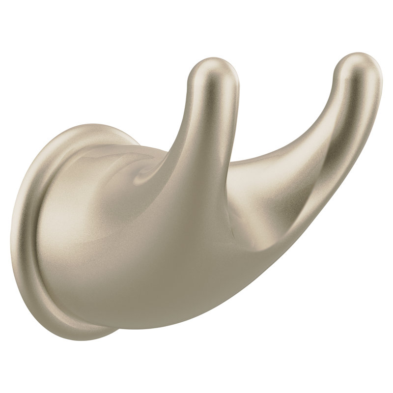 Mason Wall Mounted Robe Hook, Satin Nickel