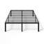 Structure de lit robuste, lit plateforme en métal sans sommier-1007321423-1039662293