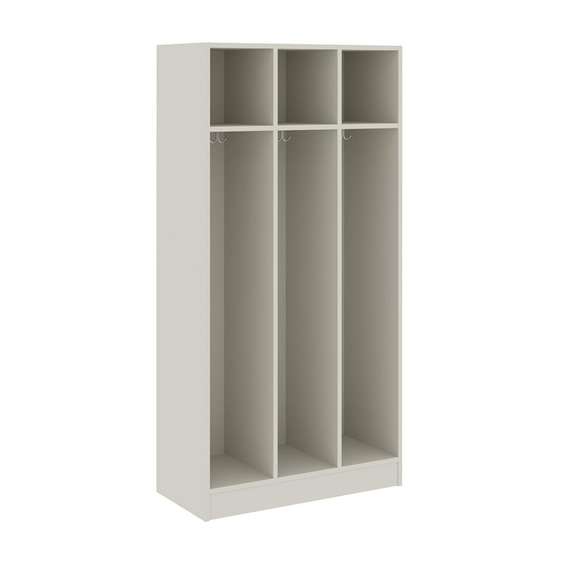 Armoire de vestiaire pour salle de classe triple à trois compartiments, Mirage