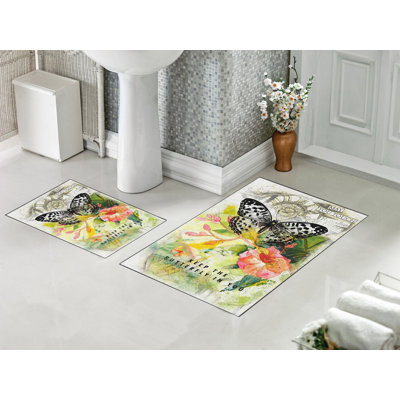 Ensemble de tapis de bain 2 pièces Dissie