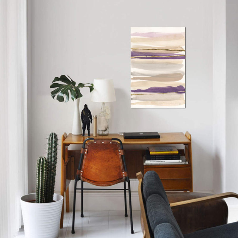 «Gilded Amethyst II Crop» par Chris Paschke, impression sur toile, H 26 po x l 18 po x P 1,5 po, Pas de tapis, Toile tendue