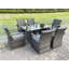 6 - Person Wicker Patio Dining Set with Rectangular Table