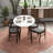 Ayberk 4 - Person Solid Wood Solid Wood Top Four Leg Dining Set-81843650-81843651