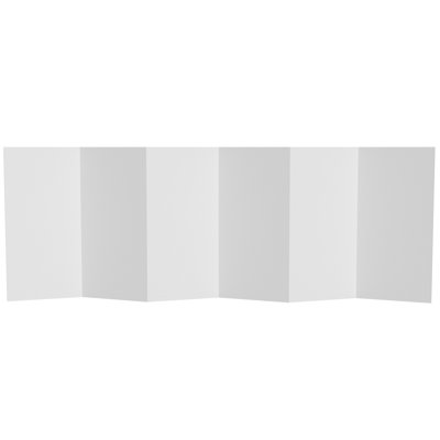 Jazya 3 Ft. Short Temporary Cardboard Folding Screen by Rebrilliant