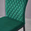 Velvet Upholstered Dining Chair Set High Back-1225803682