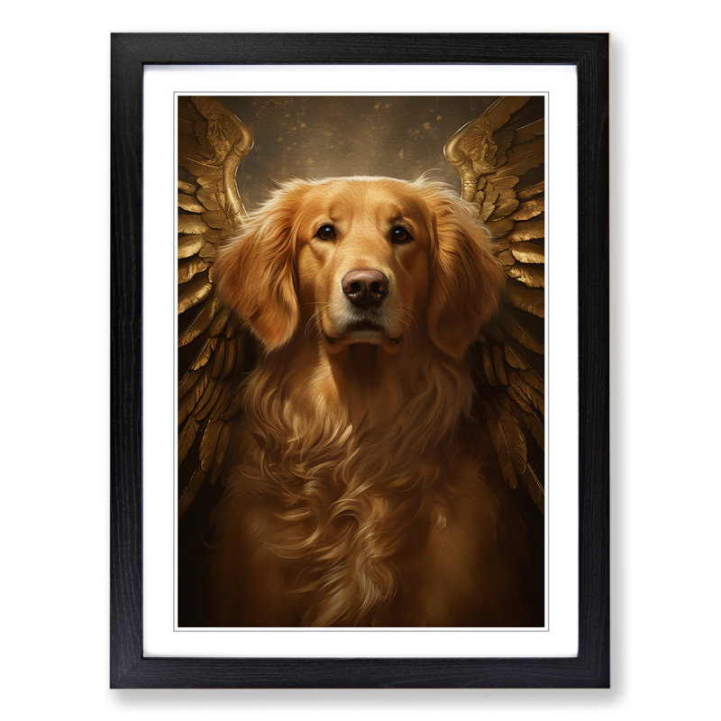 Golden Retriever Conceptual - Framed Print