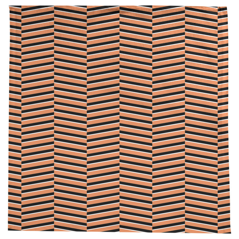 Rayures fracturées Nappe, Orangé