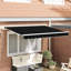 Auvent de remplacement pour cadre noir Vidaxl-114017562-114017560