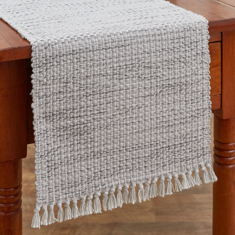 Sheniah Rectangular Table Runner, Off-White, 54" x 13"