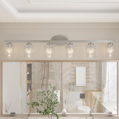 Saratoga 6 - Light Bathroom Steel Dimmable Vanity Light