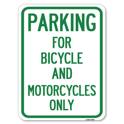 Stationnement pour vélos et motos seulement / 23448