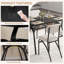 Ensemble de table de salle à manger pour 4, avec 4 chaises à boucles et support de rangement-302913156-311386957