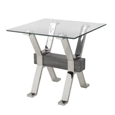 Table de salle à manger à tréteaux 24 po Azareel