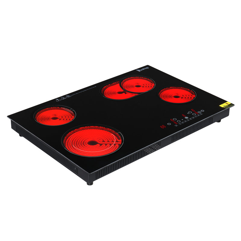 Winado 30" Black Electric 4 Burner Cooktop