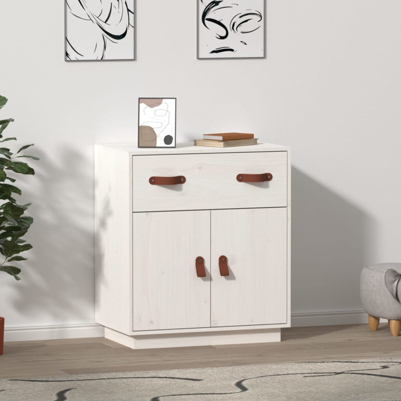 Kayvion 65.5cm Solid Wood Sideboard, White