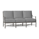 Monaco 74.5" Wide Outdoor Patio Sofa with Cushions