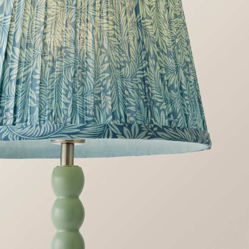 Sanon Wood Table Lamp, Green