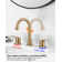 8 inch Two Handles Widespread Bathroom Sink Faucet with Drain and Supply Line