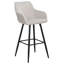 Aba Upholstered Bar Stool with Steel Frame-670517586