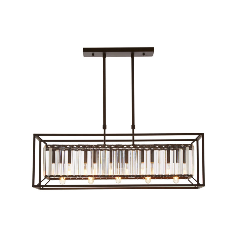 Birkley 5 - Light Brown Square/Rectangle Pendant