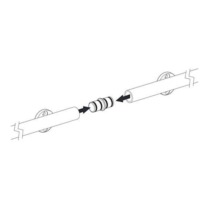 Accessoire / pièce d'échelle en acier inoxydable, H 3,3 pi x