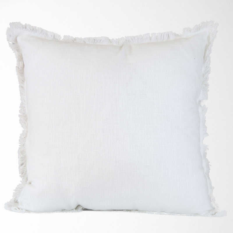Cotton Pillow Cover, White