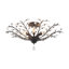 5-Light Crystal Sputnik Leaf Semi Flush Chandelier-1350559162