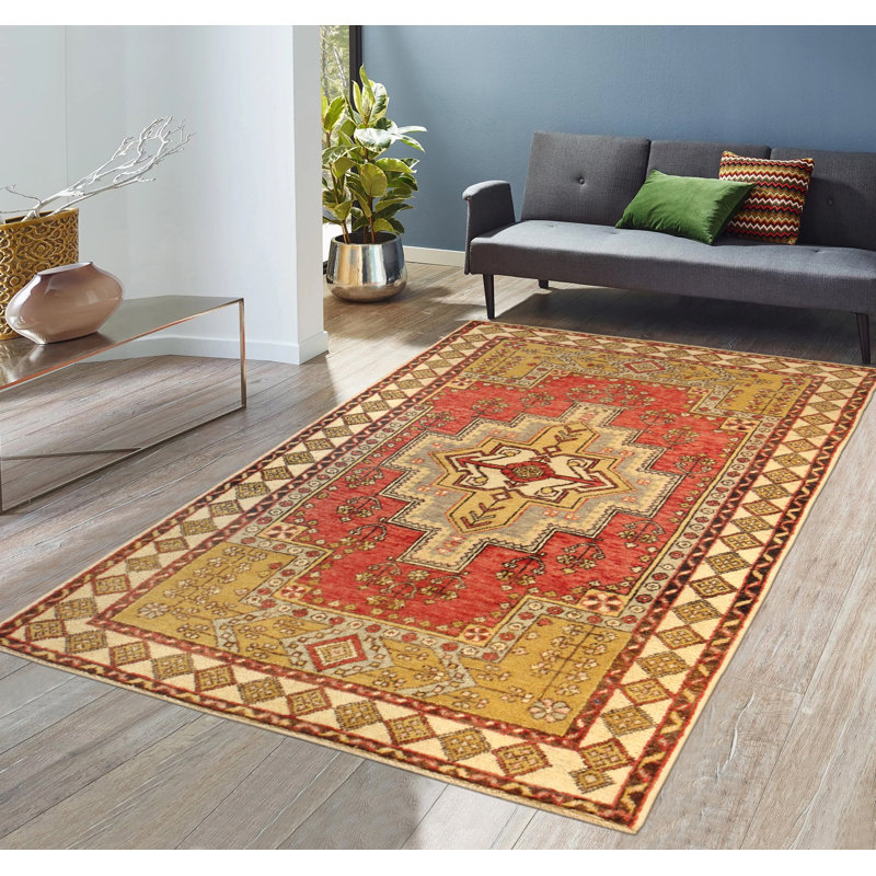 One-of-a-Kind 4' X 6' Hand Knotted Area Rug