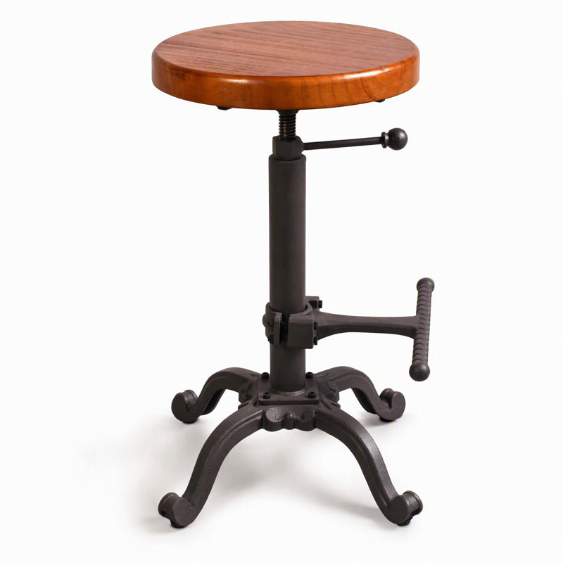 Tabouret Dicot, Brun clair / brun foncé