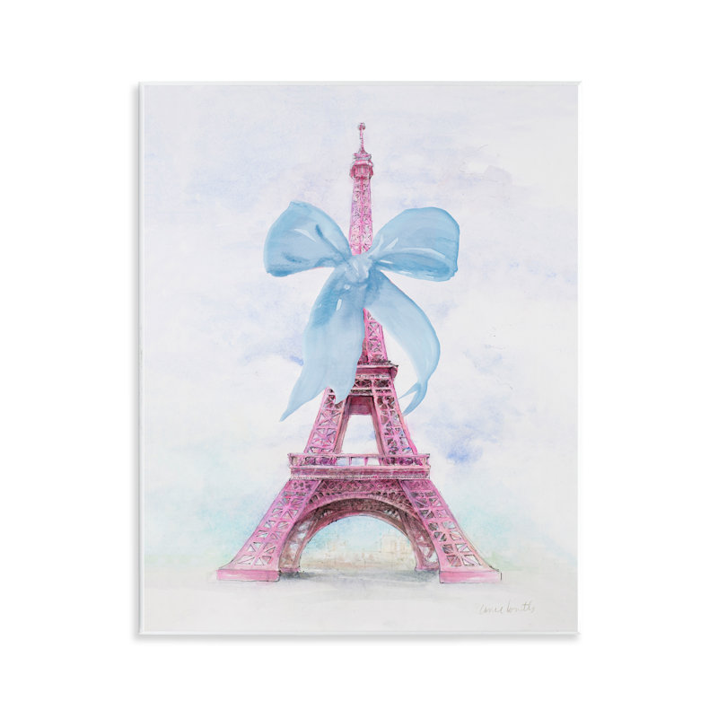 Joli tour Eiffel, art mural sur plaque par Lanie Loreth