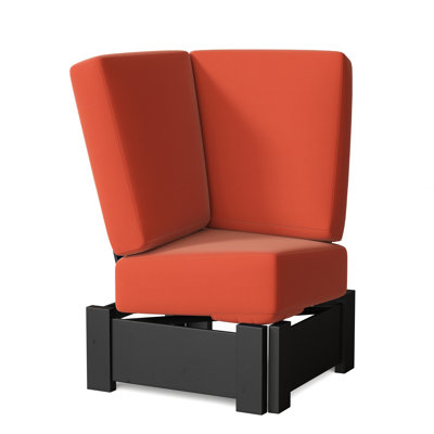 Chaise de patio avec coussins Cherin