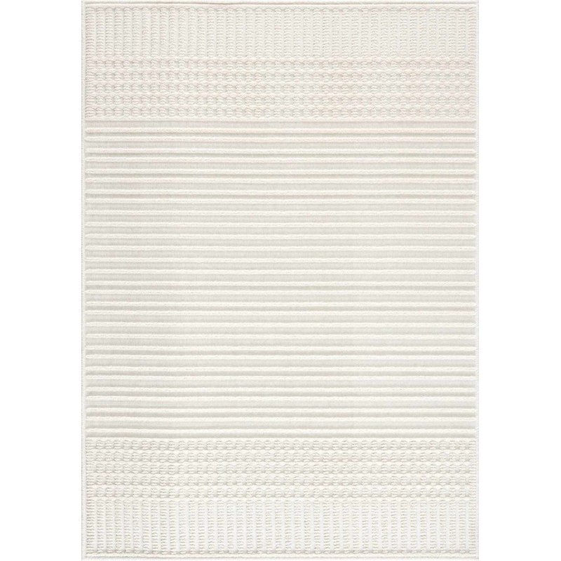 Indrit Striped Indoor Rug, Rectangle 7'10" x 10'1"