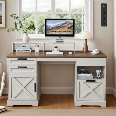 Bureau de direction 63 po Farmhouse