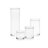 Libbey Stacking Cylinder 4 Piece Assorted Glass Jar Set With Lids