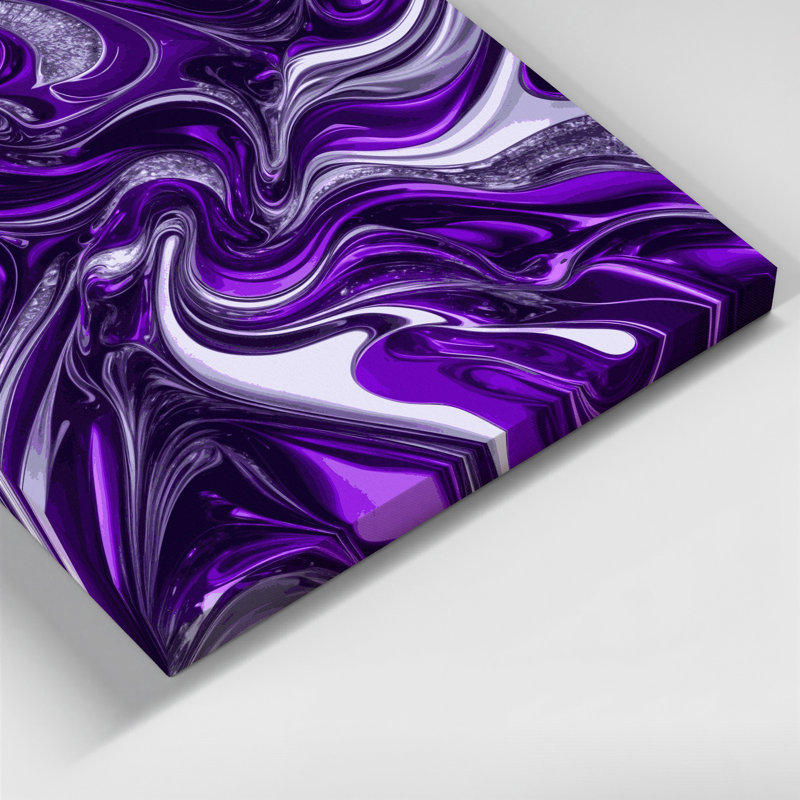 Abstrait art fluide sur toile 57, H 12 po x l 12 po