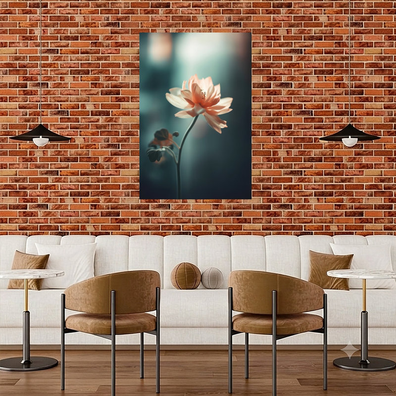 " Petal Serenity Contemporary Elegant Modern Flower Nature Wall Art Print " Print, H 48 po x l 32 po