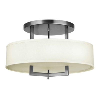 West Fabric Semi Flush Mount