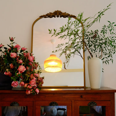 Miroir de meuble-lavabo rétro de style baroque