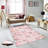 Stylish Woven Carpet, 5.6 x 7.5 Feet, 100% Polyester, 0.3 in Pile Height | Antibacterial, Non-Slip PVC Felt Dot Underside, Machine Washable | 3D Digital Printing, Durable & Easy to Maintain - Perfect for Any Room-1631079249